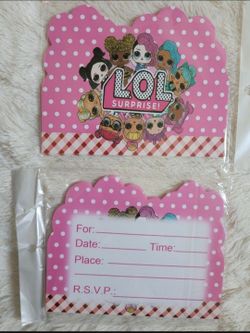 LOL Surprise Birthday Party Invitations