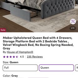 Queen Platform Bed Frame Brand New 