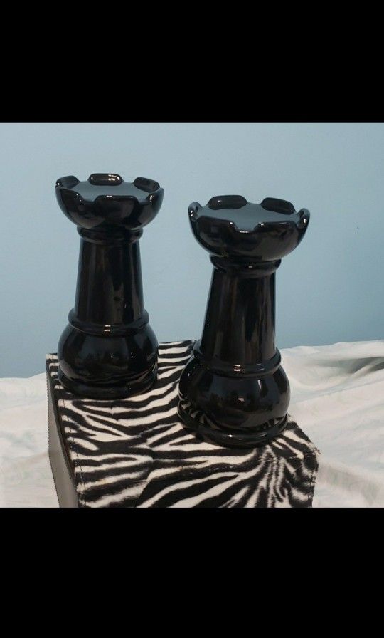 Chess Piece Candle Holders Set