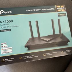 Tp Link AX3000 Archer AX55 WiFi Router