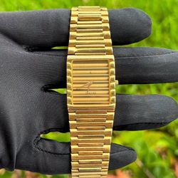 1987 Concord CC Centurion Quartz 18k Yellow Gold Bracelet Champagne Dial 5081618A7 watch box booklets papers warranty card