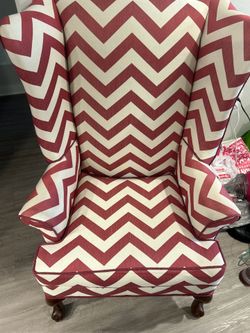 Two High back Newly  Upholstered Chairs