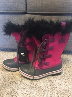 Sorel Girls Waterproof Boots Size 2 Pink