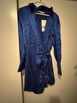 Zara tie Shirt Dress