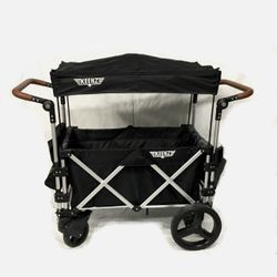 Keenz Stroller Wagon With Canopy Sunshade Side Storage