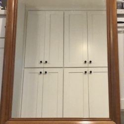 Cal Shops Antique Maple Mirror