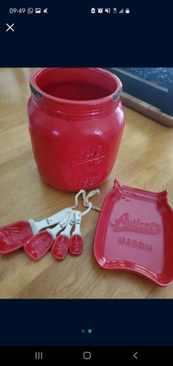 Mason Jar Utensil Holder, Spoon Rest, & Measuring Spoons 