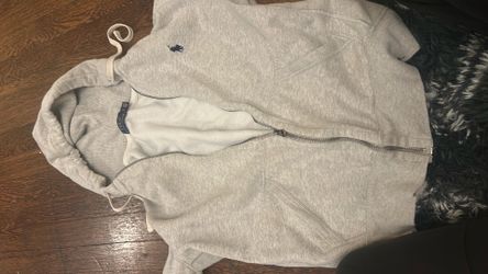 Gray Polo Hoodie-size S