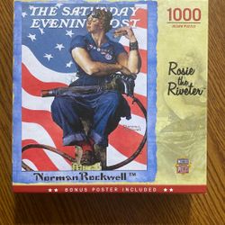 Puzzle- The Saturday Evening Post “ Rosie The Riveter” 1000 Pcs