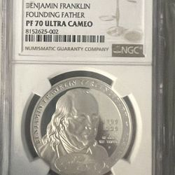 2006 / PF 70 Ultra Cameo  Ben Franklin Silver Dollar