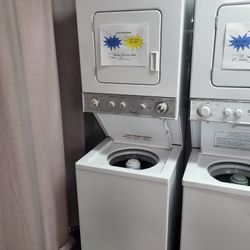 💥4th Of July Sale! Whirlpool Electric Washer & Dryer Stack Unit - Warranty Included 