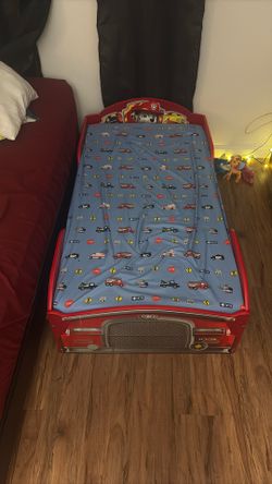Practically New Toddler Bed With Mattress