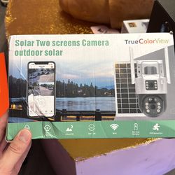 True color view solar outdoor camera