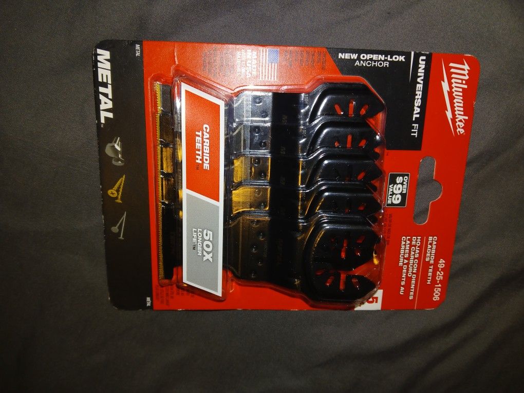 New Milwaukee Blades 5 Pack (Unopened)