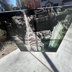 Modern NYC Chrysler Building Canvas Wall Art