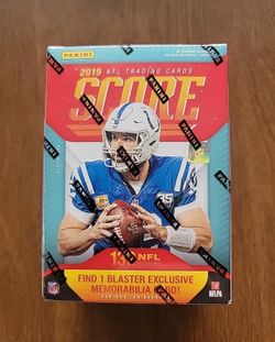 2019 Panini Score Football Blaster Box Sealed (11 Packs) Gold Parallels