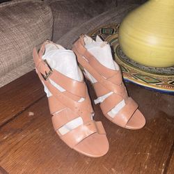 Michael Kors Zoe Strappy Leather Heels