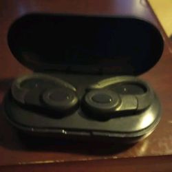 Black True Wireless Bluetooth Earbuds 