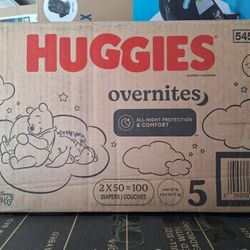 Huggies Overnites Diapers Size 5 Count 100