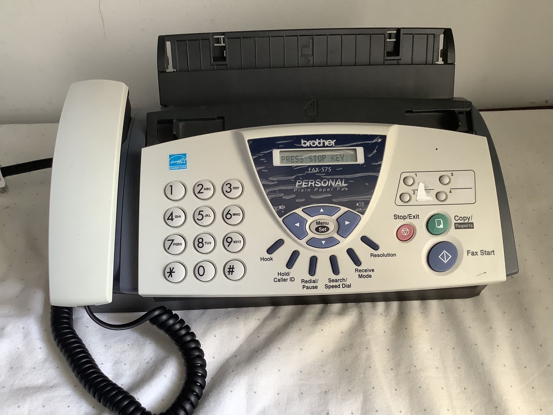 Brother FAX-575 Professional Personal Plain Paper Fax Machine Copier Office