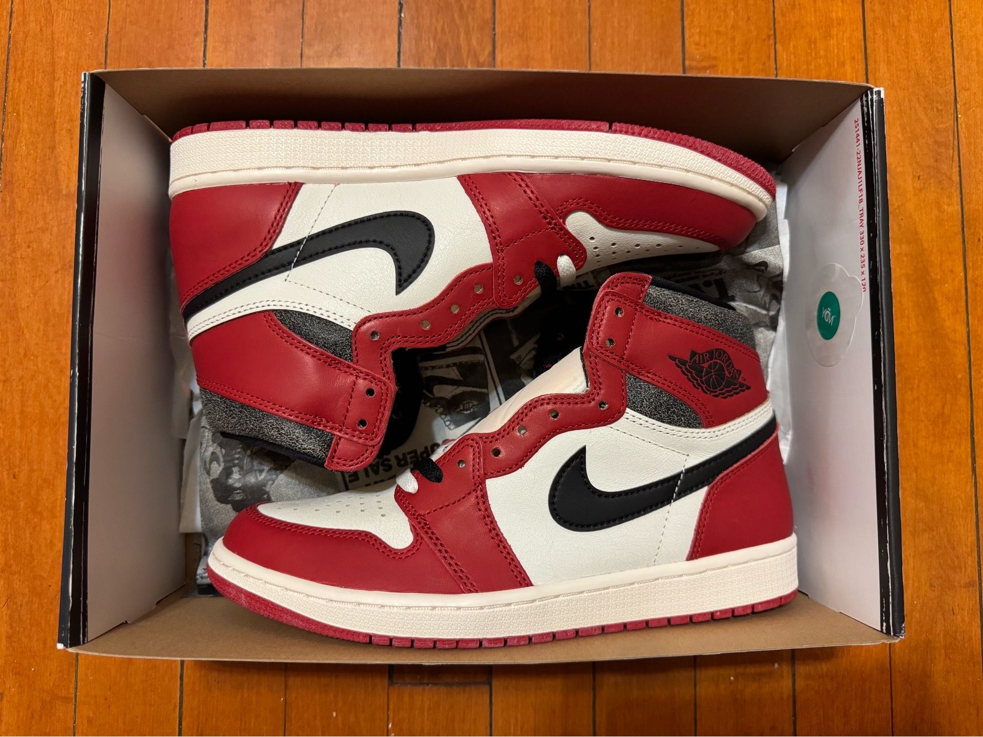 Air Jordan 1 Lost & Found Size 9.5 New