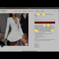 All White Dress by Miss Circle