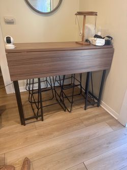 Drop-Leaf Counter Height Table