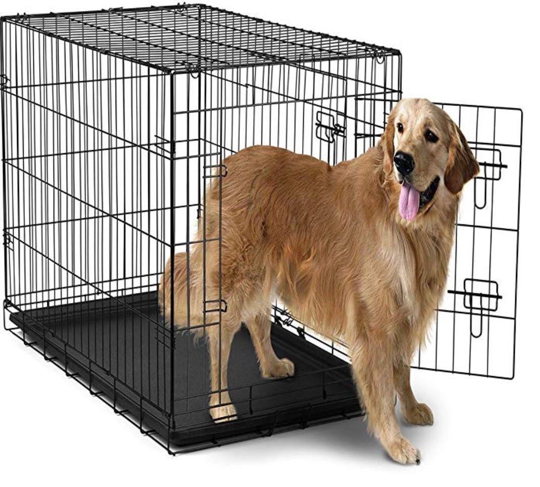 Large Double Door Dog Crate Kennel