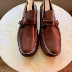 Ferragamo Italian Calfskin Loafer Drivers Excellent Condition Size 10