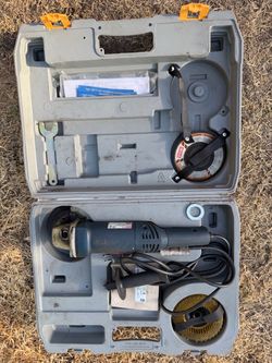 Ryobi Angle Grinder with Case and Accessories