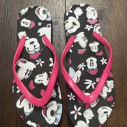 Womans Disney Minnie Mouse Flip Flop Sandals Size 7/8 