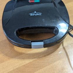 Rival Black Waffle Maker