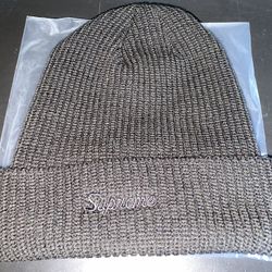 Supreme Black On Black Beanie 