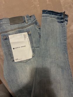 Purple jeans