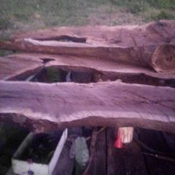 Black Walnut Burl And Straight Grain Lumber