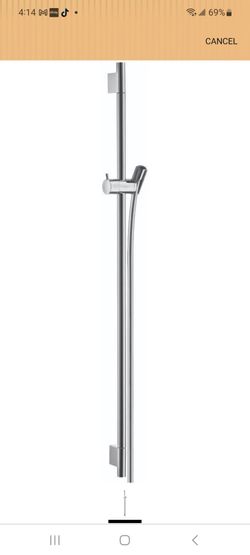 hansgrohe Wallbar S, 36" Minimalist 4-inch Modern Easy Height Adjust Wallbar in Chrome, (contact info removed)0