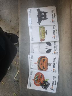 Halloween Mylar Ballons 