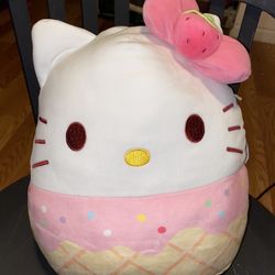 Hello Kitty Strawberry Ice Cream Squishmallow