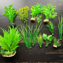 Assorted Fake Aquarium Plants 