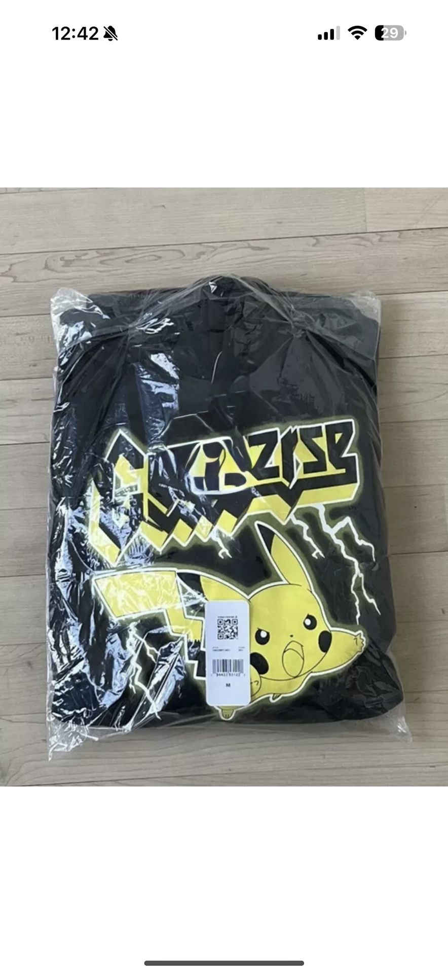 Limited Edition Converse x Pokémon 25th Celebration Pikachu Hoodie - Size Medium