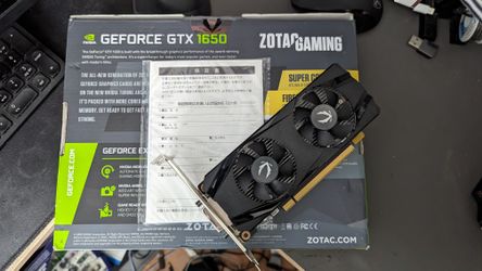 Zotac Geforce GTX 1650 - 4GB - $150 - Missing Small Bracket