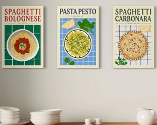 Set 3 Canvas - Pastas