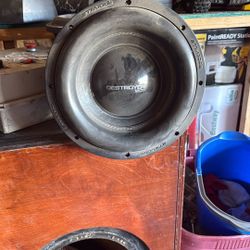 Sub And Sub Box With Amps 