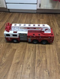 LIGHTS & SOUND TONKA SPARTANS RESCUE FIRE TRUCK #328 HOOK & LADDER 6735 Ser $205