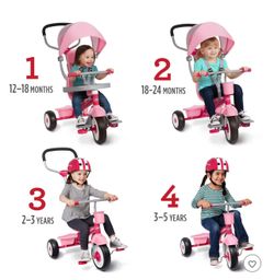 Radio Flyer 4-in-1 Stroll 'N Trike - Pink