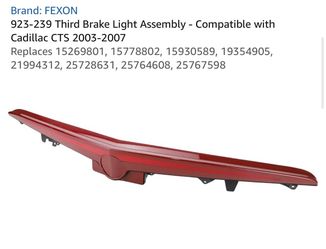 FEXON Third Brake Light Assembly Cadillac CTS 2003-2007