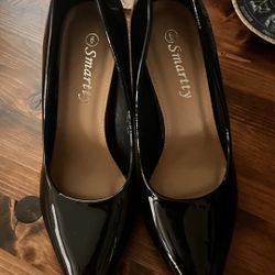 Black Stiletto Heels (out Of Box But Never Worn)6 In Women’s Faux Leather 