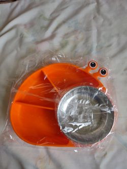 Silicone plate for kids 0-3 years old