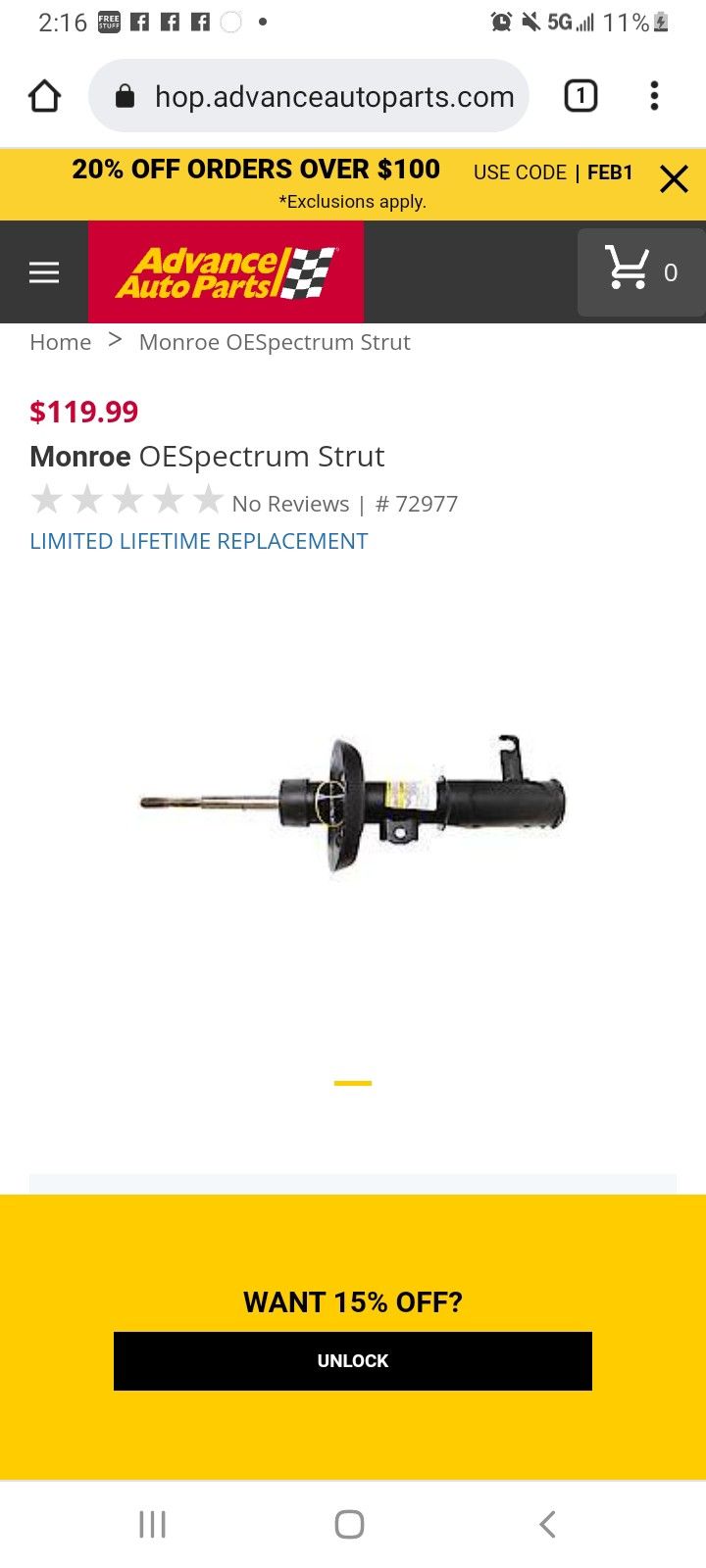 Monroe OESpectrum Strut Suspension #72977 (2)