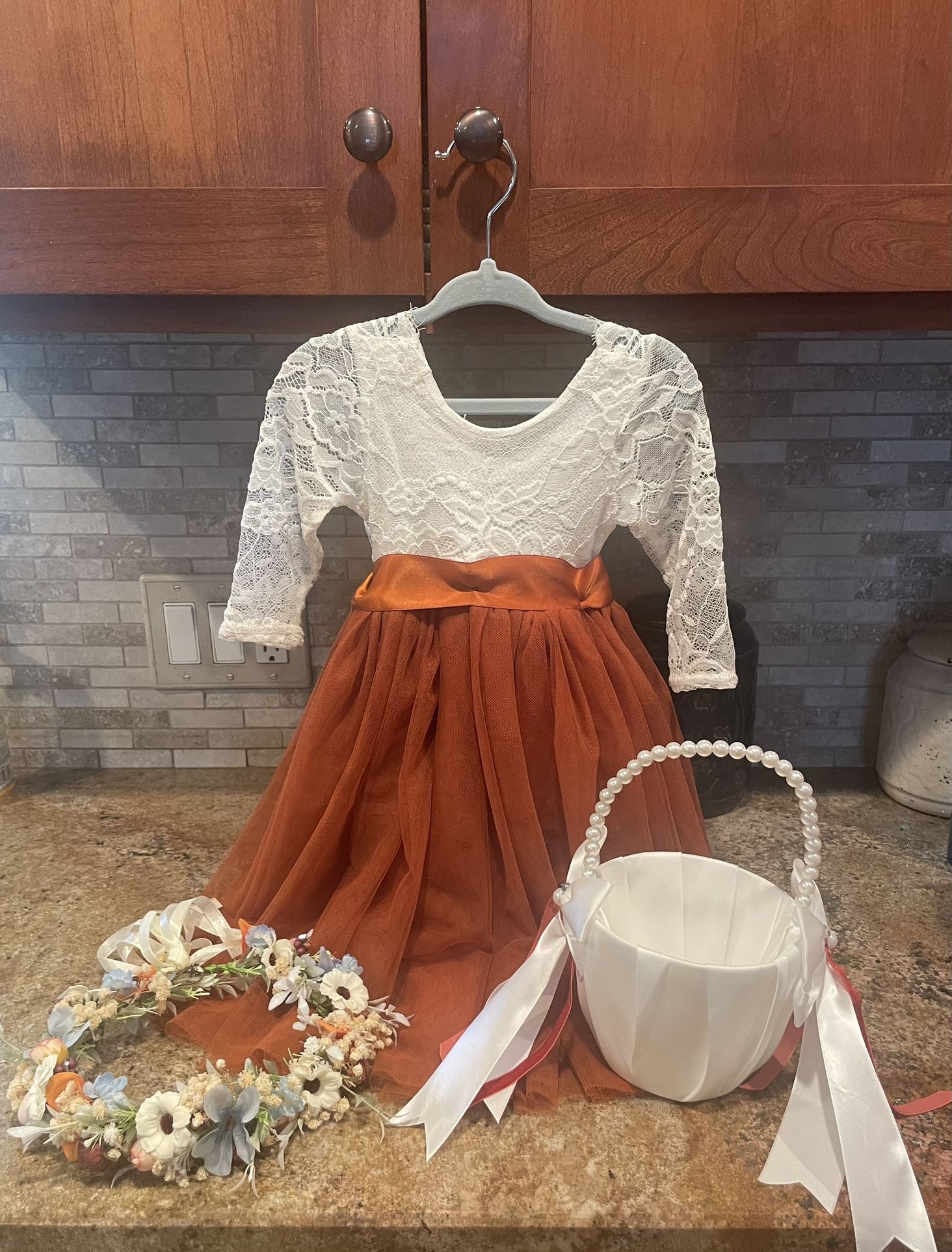 3 Piece Flower Girl Dress Wedding Party Decorations